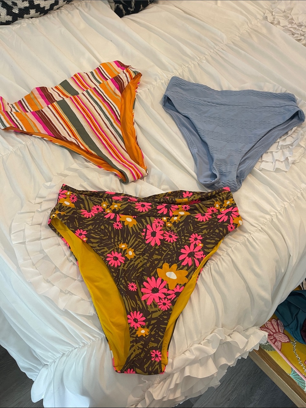Aerie - Set of 3 high waisted bikini bottoms